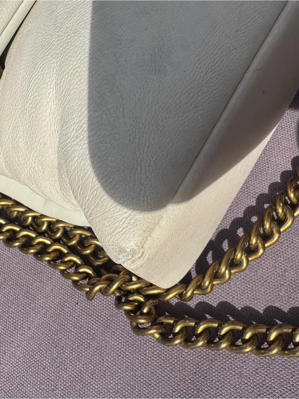Kurt Geiger London Mini Kew Cream Leather Eagle Head Crossbody Bag GUC - Picture 5 of 16